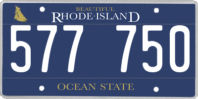 RI license plate 577750