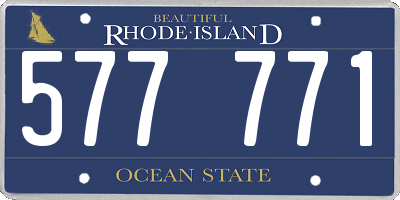RI license plate 577771