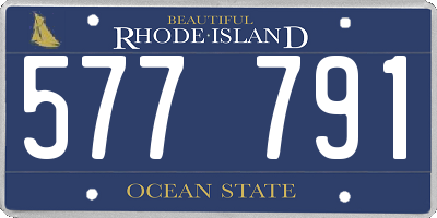 RI license plate 577791