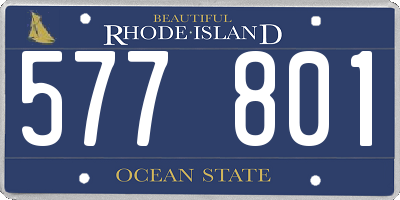 RI license plate 577801