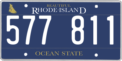 RI license plate 577811