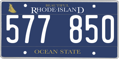 RI license plate 577850