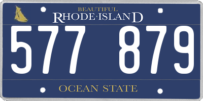 RI license plate 577879