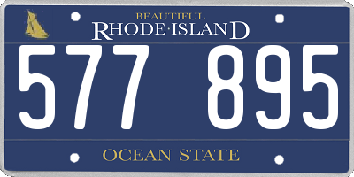 RI license plate 577895
