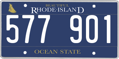 RI license plate 577901