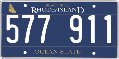 RI license plate 577911