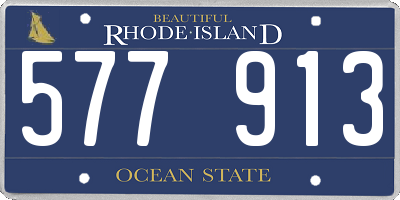 RI license plate 577913