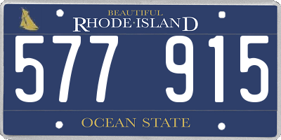 RI license plate 577915