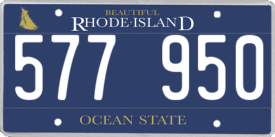 RI license plate 577950