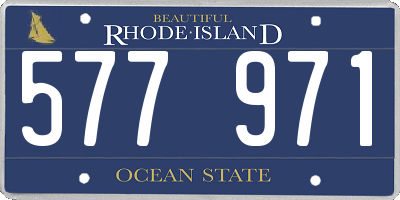 RI license plate 577971