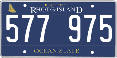RI license plate 577975