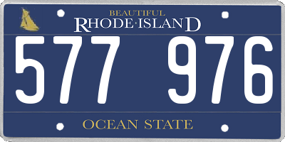 RI license plate 577976