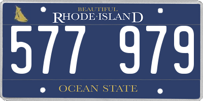 RI license plate 577979