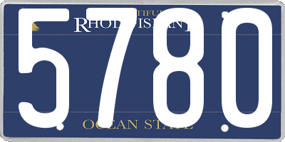 RI license plate 5780