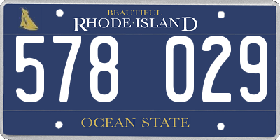 RI license plate 578029