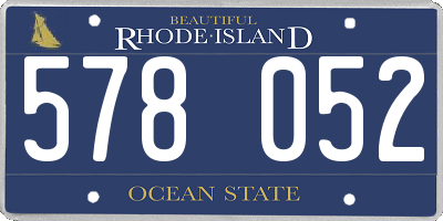 RI license plate 578052