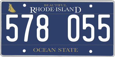 RI license plate 578055