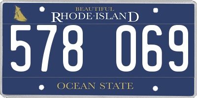 RI license plate 578069