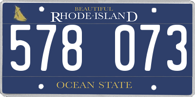 RI license plate 578073