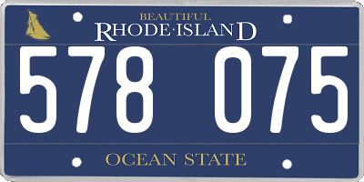 RI license plate 578075