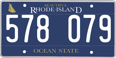 RI license plate 578079