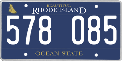 RI license plate 578085