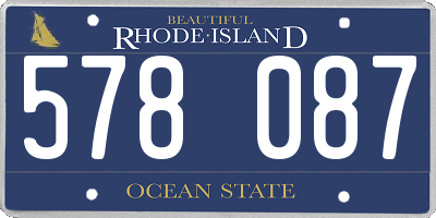 RI license plate 578087