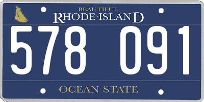 RI license plate 578091