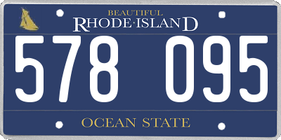 RI license plate 578095