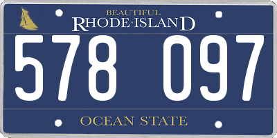 RI license plate 578097