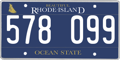 RI license plate 578099