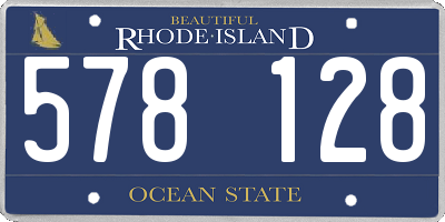 RI license plate 578128