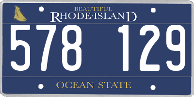 RI license plate 578129