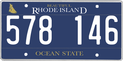 RI license plate 578146