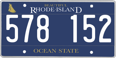 RI license plate 578152