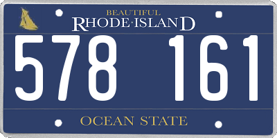 RI license plate 578161