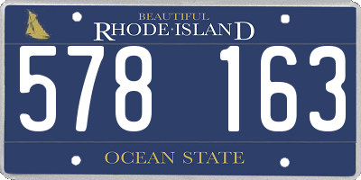 RI license plate 578163
