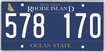 RI license plate 578170