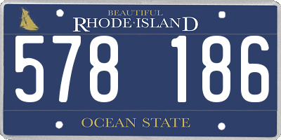 RI license plate 578186