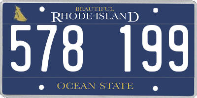 RI license plate 578199