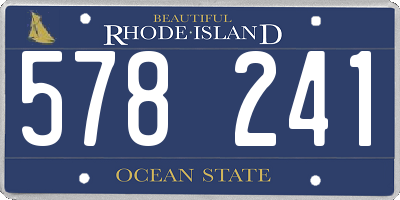RI license plate 578241