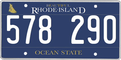 RI license plate 578290