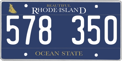 RI license plate 578350