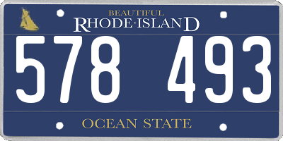 RI license plate 578493