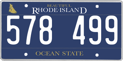 RI license plate 578499