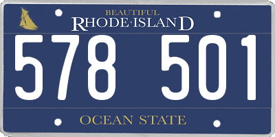 RI license plate 578501
