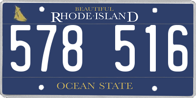 RI license plate 578516