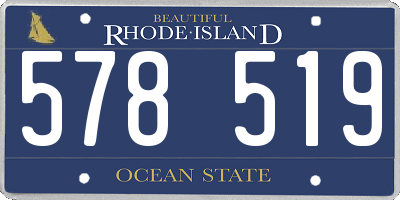 RI license plate 578519