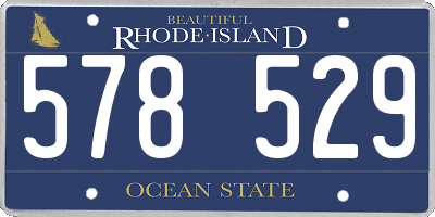 RI license plate 578529