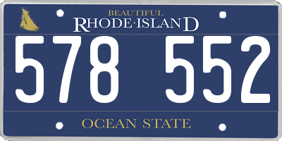 RI license plate 578552